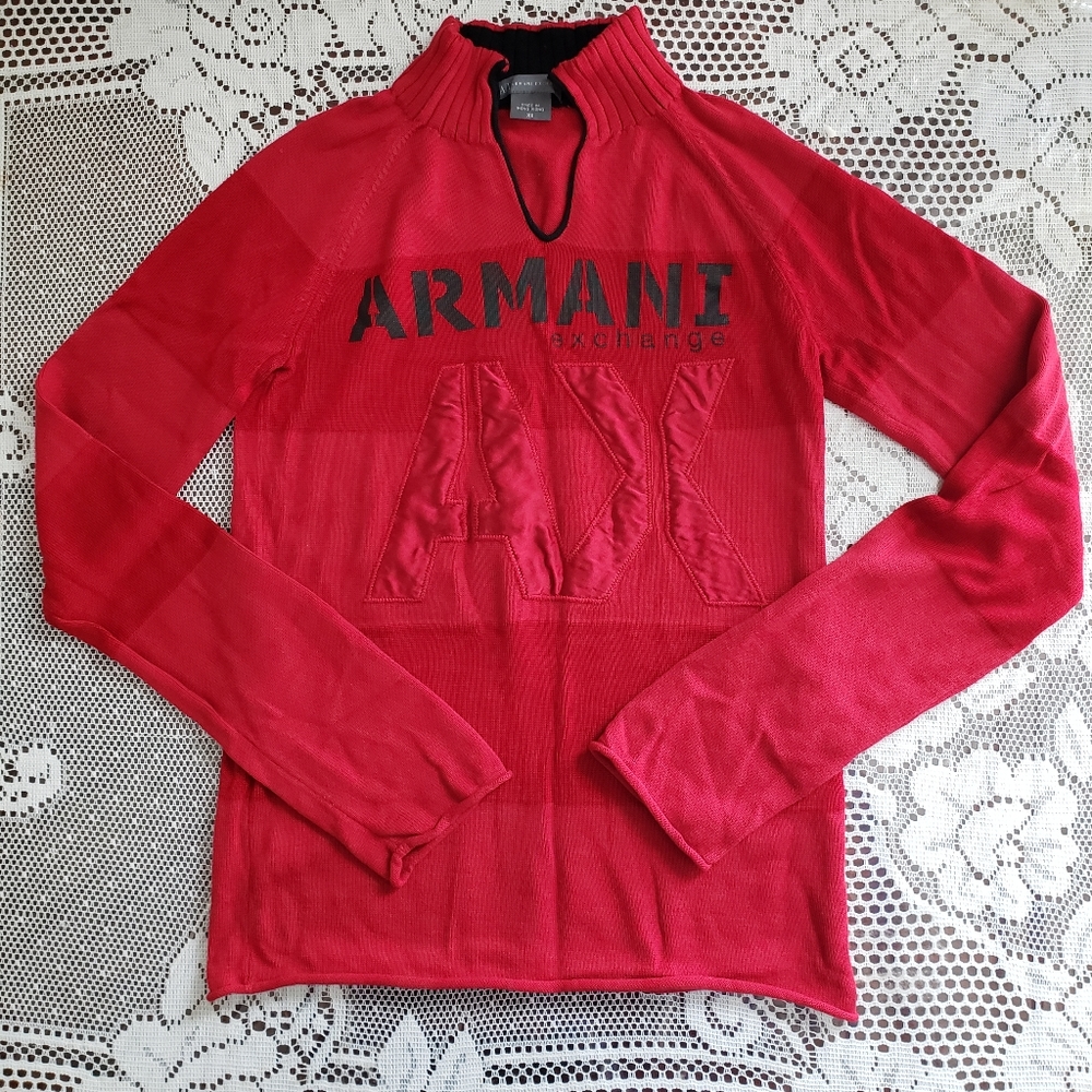 Armani Exchange Logo Pullover Sweater
